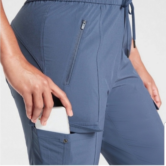 Athleta Unbound Jumpsuit Blue jogger medium - Picture 11 of 16